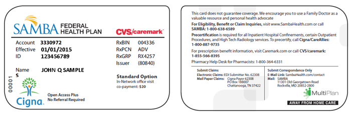 samba id cards standard