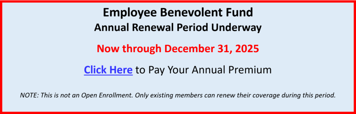 EBF Annual Renewal Period